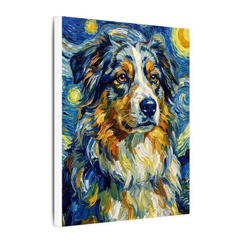 Gallery-wrapped canvas side profile showing the 0.75 inch depth