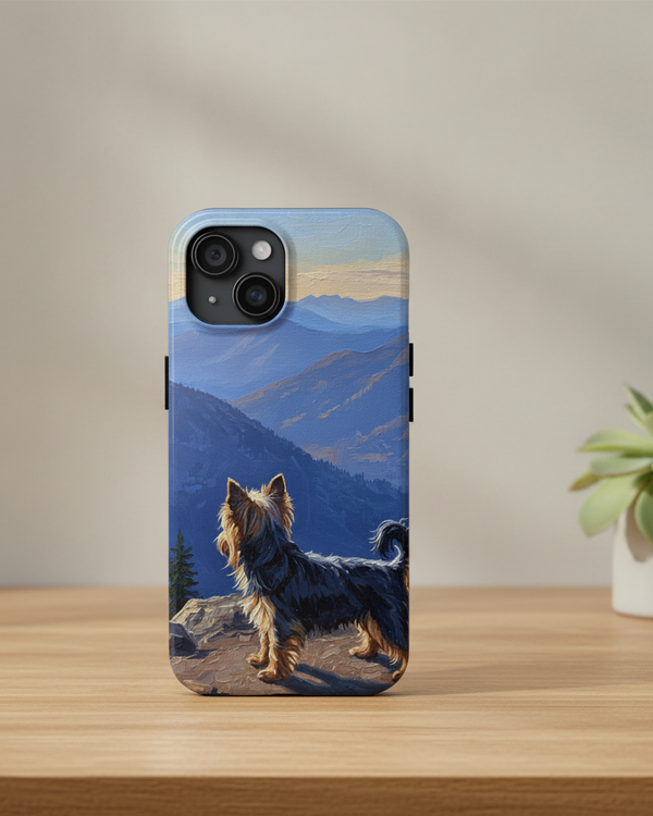 Acrylic Yorkshire Terrier - Mountain Overlook | Tough Phone Case