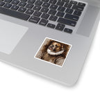 English Bulldog Renaissance Royal Portrait Sticker, Dog Portrait Vinyl Decal, Kiss-Cut Sticker, English Bulldog Lover Gift