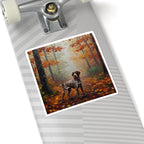 Acrylic German Shorthaired Pointer - Autumn Woods | Kiss-Cut Stickers