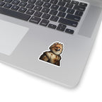 Pomeranian Kings & Queens Royal Portrait Sticker, Dog Portrait Vinyl Decal, Kiss-Cut Sticker, Pomeranian Lover Gift