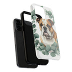 English Bulldog Watercolor Botanical Wreath Phone Case | Premium Dog Prints | Tritan — view 25 of 28