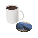 Acrylic Border Collie - Mountain Overlook | Cork Back Coaster