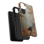 German Shepherd Phone Case — Acrylic Dog Art | iPhone 17/16/15 & Samsung | Dog Lover Gift