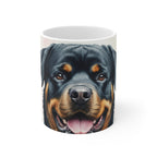 Rottweiler Watercolor Butterfly Bloom Coffee Mug | Premium Dog Prints | Tritan — primary view