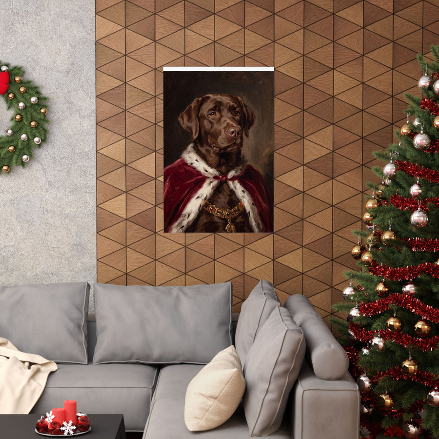 Labrador Retriever Kings & Queens Royal Portrait Matte Poster, Regal Dog Art Print, Labrador Retriever Lover Gift, Wall Art
