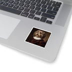 Havanese Renaissance Royal Portrait Sticker, Dog Portrait Vinyl Decal, Kiss-Cut Sticker, Havanese Lover Gift