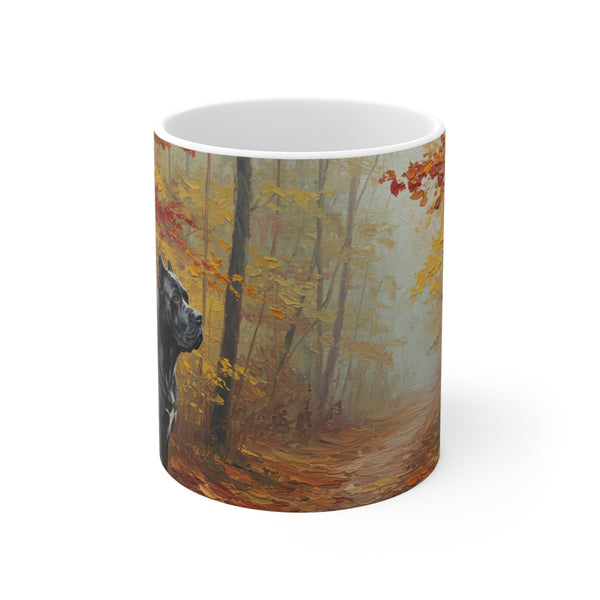 Acrylic Gallery Print Cane Corso - Autumn Woods | Ceramic Mug 11oz
