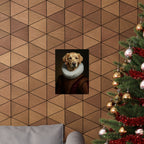 Golden Retriever Renaissance Royal Portrait Matte Poster, Regal Dog Art Print, Golden Retriever Lover Gift, Wall Art