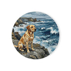 Labrador Retriever Coastal Cliffside Gift Set — Mug + Coaster + Sticker | Tritan