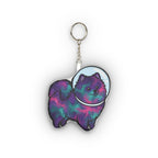 Cosmic Pomeranian Plush Keychain | Tritan