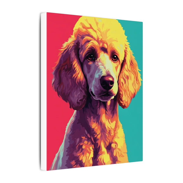 Poodle Pop Art Canvas Print, Vibrant Dog Wall Art Decor, Poodle Mom Gift, Modern Pet Lover Home Decor