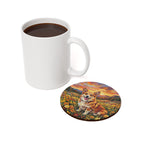 Corgi Acrylic Gallery Print Sunset Prairie Drink Coaster | Premium Dog Prints | Tritan — view 4 of 6