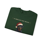 Rottweiler Smelled Like Treats Christmas Sweatshirt, view 3