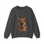 German Shepherd Sweatshirt | Painterly Dog Art Crewneck | German Shepherd Mom Gift | Cozy Pullover for Dog Lovers | Pet Portrait Apparel
