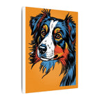 Comic Book Australian Shepherd Canvas — Bold Dog Wall Art