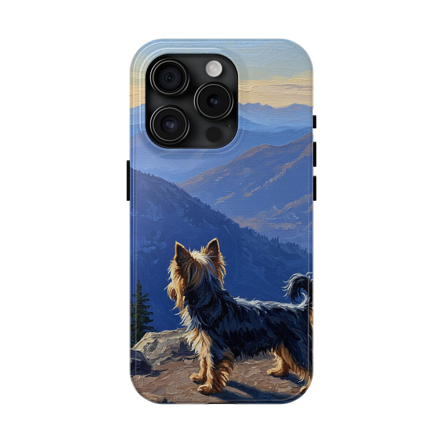 Acrylic Yorkshire Terrier - Mountain Overlook | Tough Phone Case