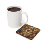 Corgi Stained Glass Warm Jewel Cork Back Coaster | Dog Lover Gift