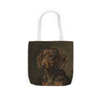 Dachshund Tote Bag | Painterly Dog Art Canvas Tote | Doxie Mom Gift | Dog Lover Market Bag | Pet Portrait Accessory