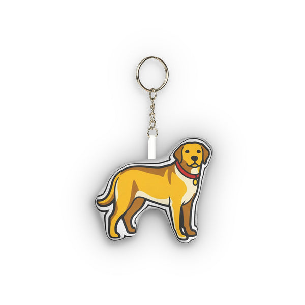 Pop Art Labrador Plush Keychain | Tritan