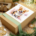 Corgi Watercolor Butterfly Bloom Kiss-Cut Stickers | Premium Dog Prints | Tritan — view 10 of 12