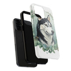 Siberian Husky Watercolor Botanical Wreath Phone Case | Premium Dog Prints | Tritan — view 25 of 28