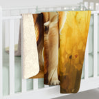 Golden Retriever Watercolor Meadow Throw Blanket | Premium Dog Prints | Tritan — view 6 of 9