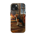 Acrylic Beagle - Winter Hearth | Tough Phone Case