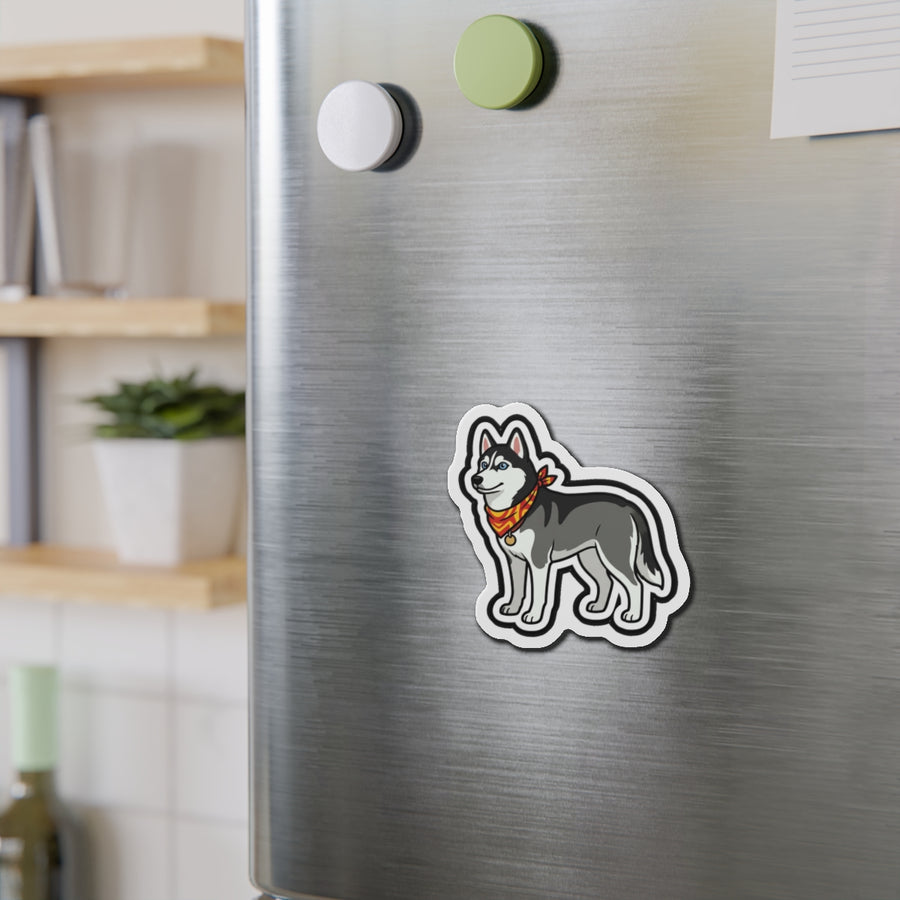 Pop Art Siberian Husky Magnet | Tritan