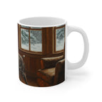Acrylic German Shorthaired Pointer - Winter Hearth | Ceramic Mug 11oz