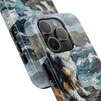 Acrylic Gallery Print Australian Shepherd - Coastal Cliffside | Tough Phone Case — view 17 of 28