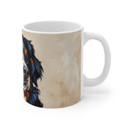 Bernese Mountain Dog Oil Portrait Ceramic Mug 11oz | Premium Dog Art | Tritan