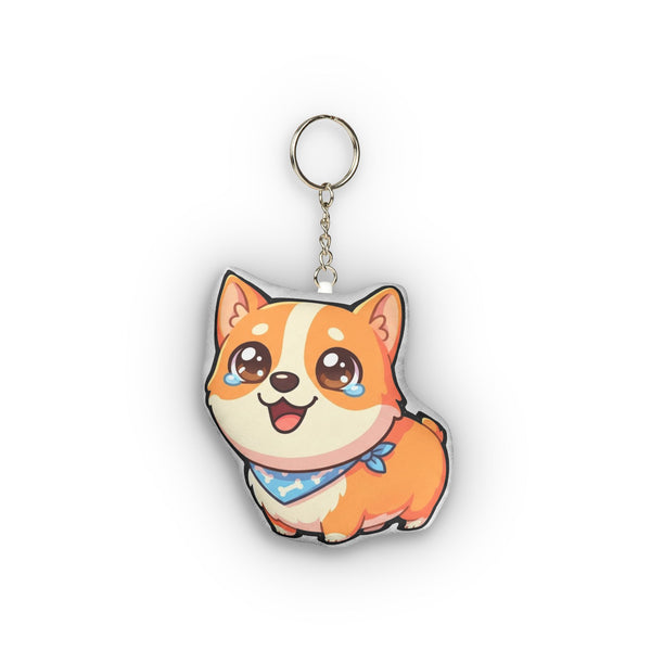 Chibi Corgi Plush Keychain | Tritan