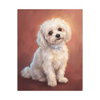 Maltese — Painted Portrait Canvas (Style B)
