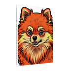 Comic Book Pomeranian Canvas — Bold Dog Wall Art