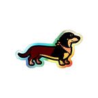 Pop Art Dachshund Holo Sticker | Tritan