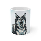 Husky Comic Pop Art Ceramic Mug 11oz | Premium Dog Art | Tritan