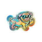 Y2K Pug Holo Sticker | Tritan