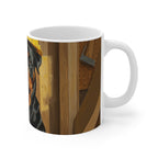 On the Clock Rottweiler Ceramic Mug | Tritan
