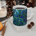 French Bulldog Low Poly Cool Jewel Ceramic Mug 11oz | Dog Lover Gift