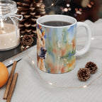 Golden Retriever Watercolor Ceramic Mug 11oz | Dog Lover Gift