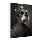 Miniature Schnauzer Renaissance Royal Portrait Canvas Wall Art, Regal Dog Painting, Miniature Schnauzer Lover Gift, Stretched Canvas
