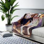 Beagle Watercolor Lavender Fields Throw Blanket | Premium Dog Prints | Tritan — view 8 of 9