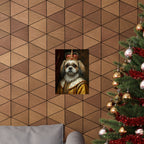 Shih Tzu Kings & Queens Royal Portrait Matte Poster, Regal Dog Art Print, Shih Tzu Lover Gift, Wall Art