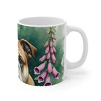 English Bulldog Watercolor Garden Peek Coffee Mug | Premium Dog Prints | Tritan — view 3 of 4