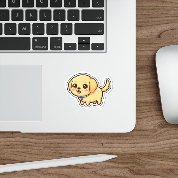 Chibi Labrador Sticker | Tritan — Lifestyle View