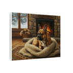 French Bulldog Canvas Wall Art Print | Dog Lover Gift, Pet Portrait Home Decor, Modern Acrylic Painting Dog Mom Gift