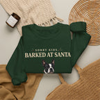 Boston Terrier Barked at Santa Christmas Sweatshirt, view 4