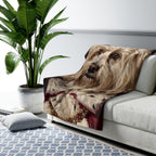Havanese Kings & Queens Royal Portrait Regal Throw Blanket | Premium Dog Art | Tritan