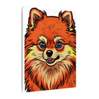Comic Book Pomeranian Canvas — Bold Dog Wall Art
